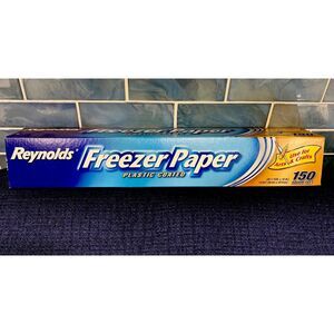 2008 Reynolds FREEZER PAPER Plastic‎ Coated 150 Sq Ft New Sealed NOS 18" Wide